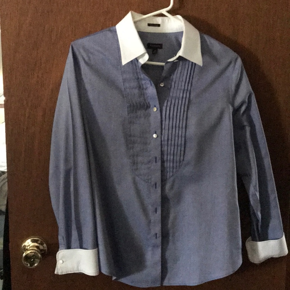 Talbots- Tuxedo type top